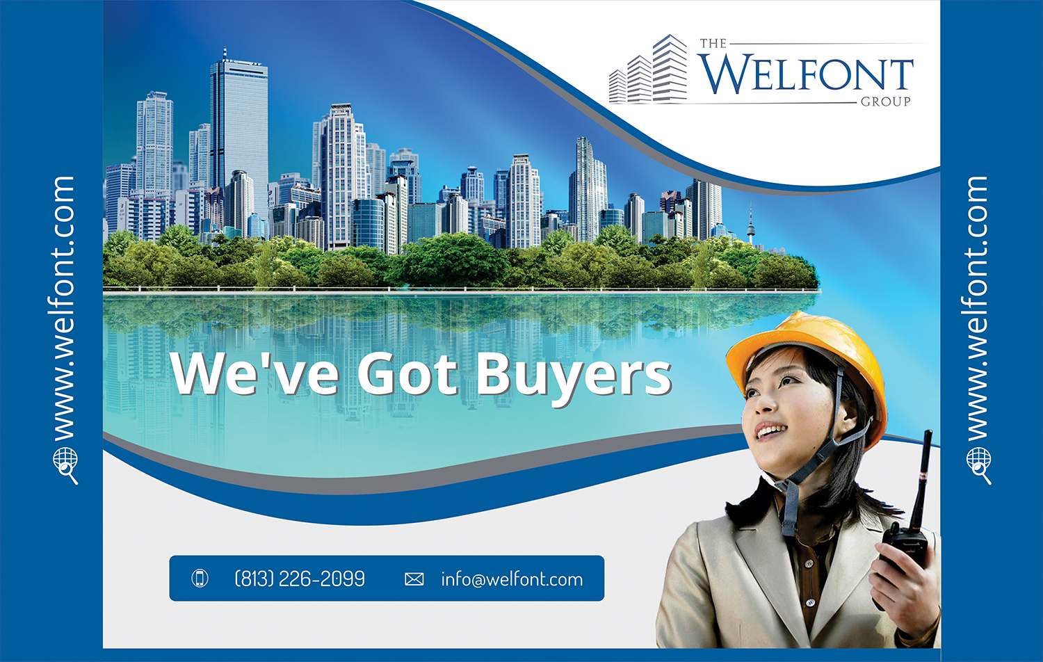 Bold, Serious, Real Estate Trade Show Booth Design for The Welfont