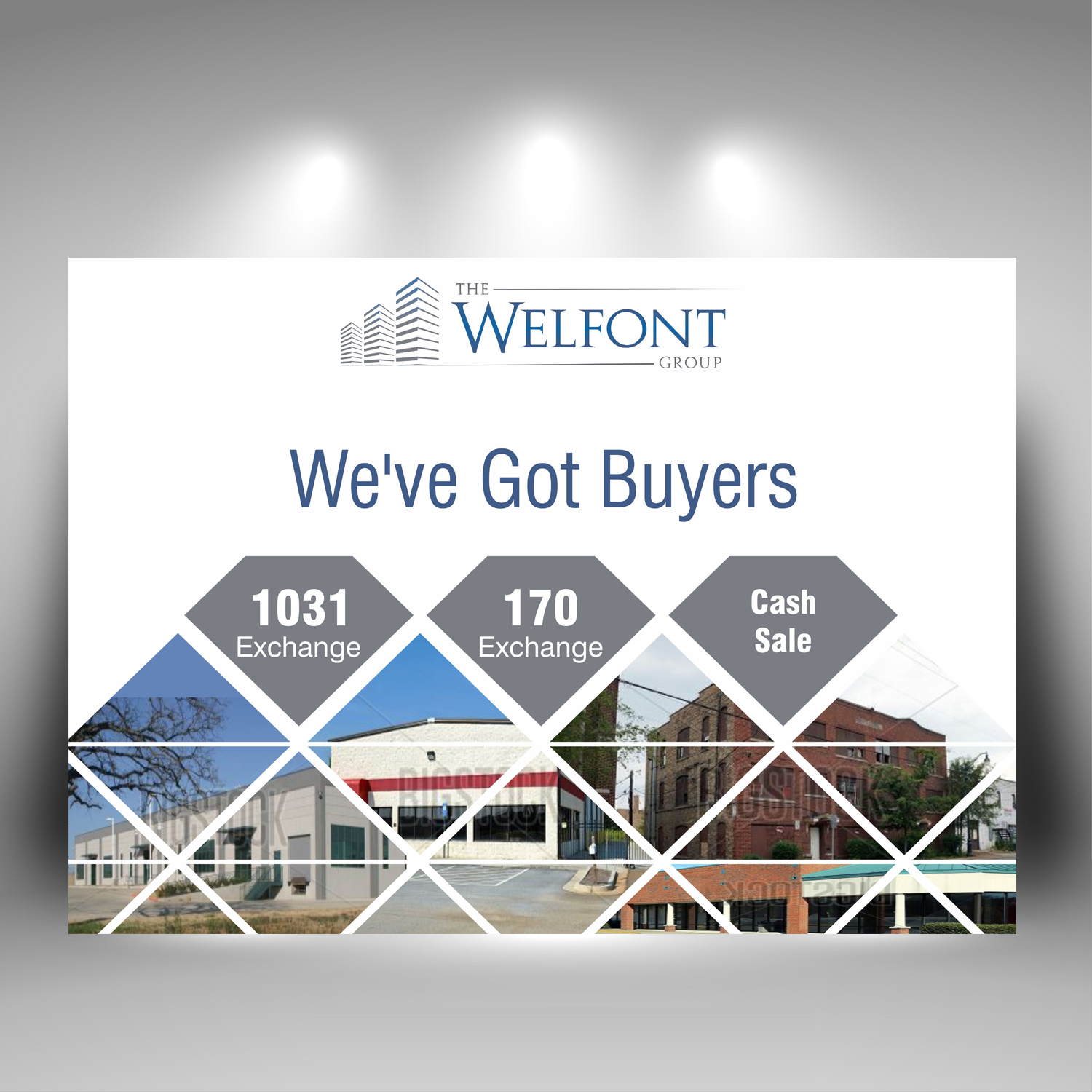 Bold, Serious, Real Estate Trade Show Booth Design for The Welfont