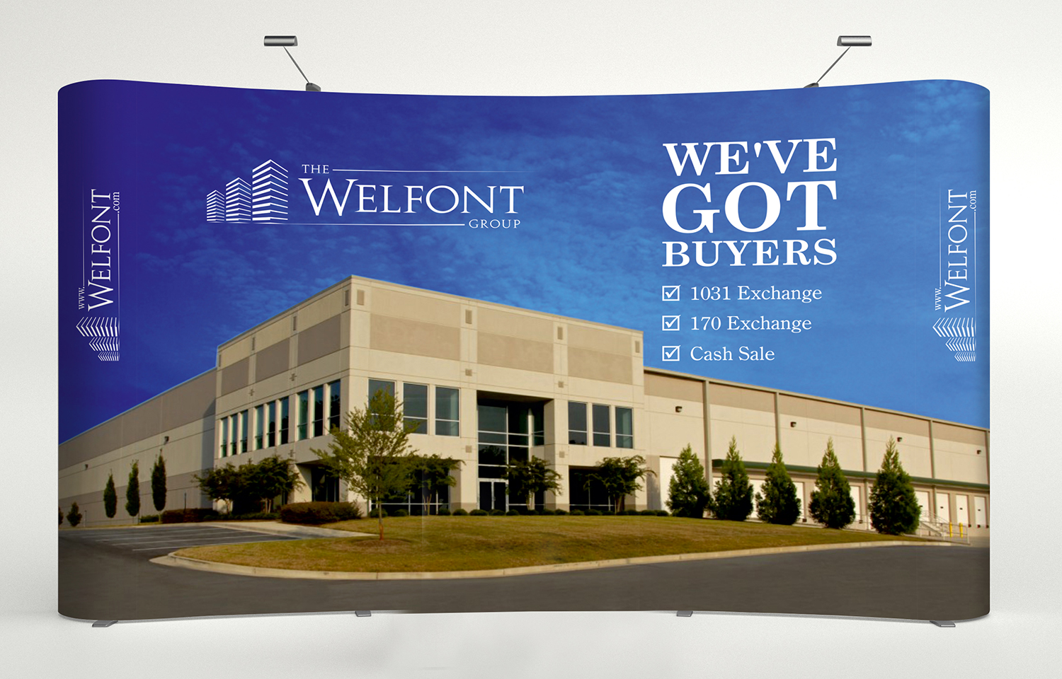 Trade Show Booth Design by ALSADESIGN for The Welfont Group | Design #12016606