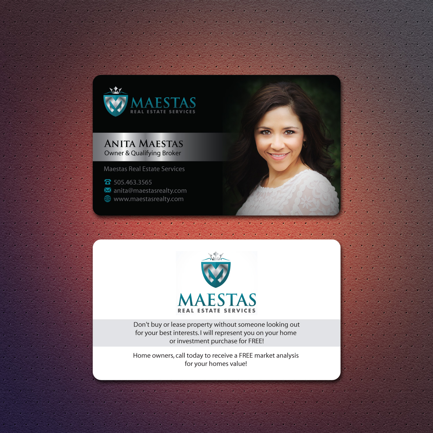 Business Card Design by Dezero for Maestas Real Estate Services  | Design #12342622