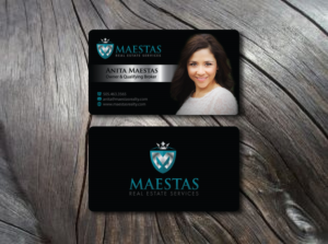Business Card Design by Dezero for Maestas Real Estate Services  | Design: #13165362