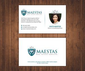 Business Card Design by Stylez Designz for Maestas Real Estate Services  | Design: #12348946