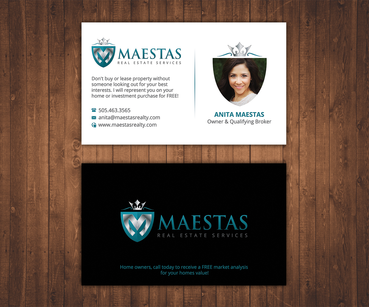 Business Card Design by Stylez Designz for Maestas Real Estate Services  | Design #12348947