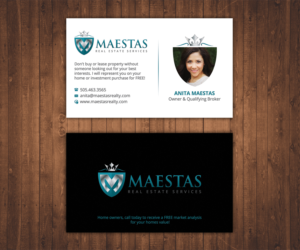 Business Card Design by Stylez Designz for Maestas Real Estate Services  | Design: #12348947