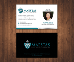 Business Card Design by Stylez Designz for Maestas Real Estate Services  | Design: #12348948