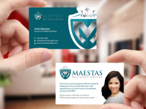 Business Card Design by Creations Box 2015 for Maestas Real Estate Services  | Design: #12319971