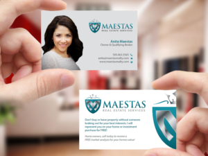 Business Card Design by Creations Box 2015 for Maestas Real Estate Services  | Design: #12319973