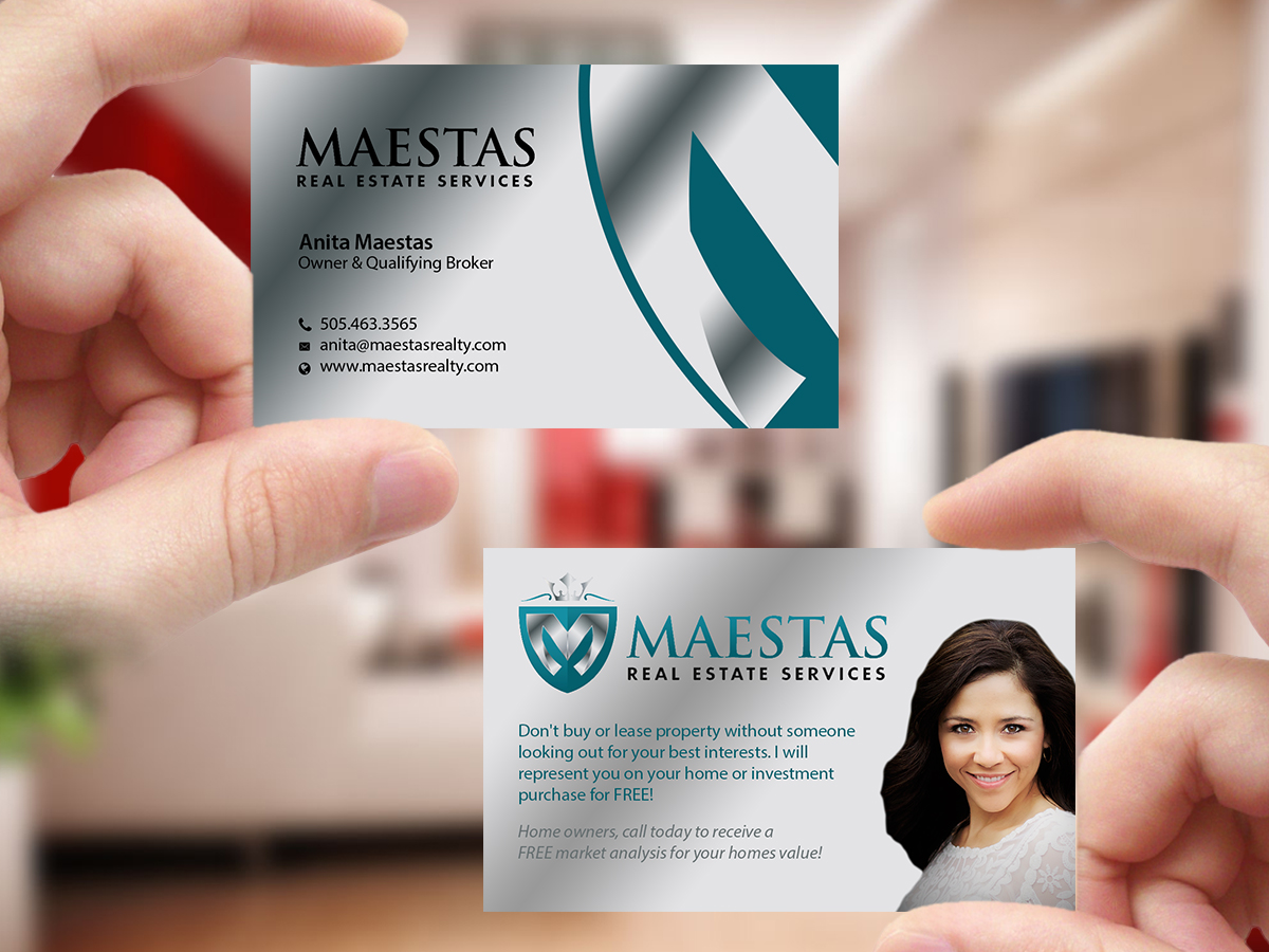 Business Card Design by Creations Box 2015 for Maestas Real Estate Services  | Design #12319987