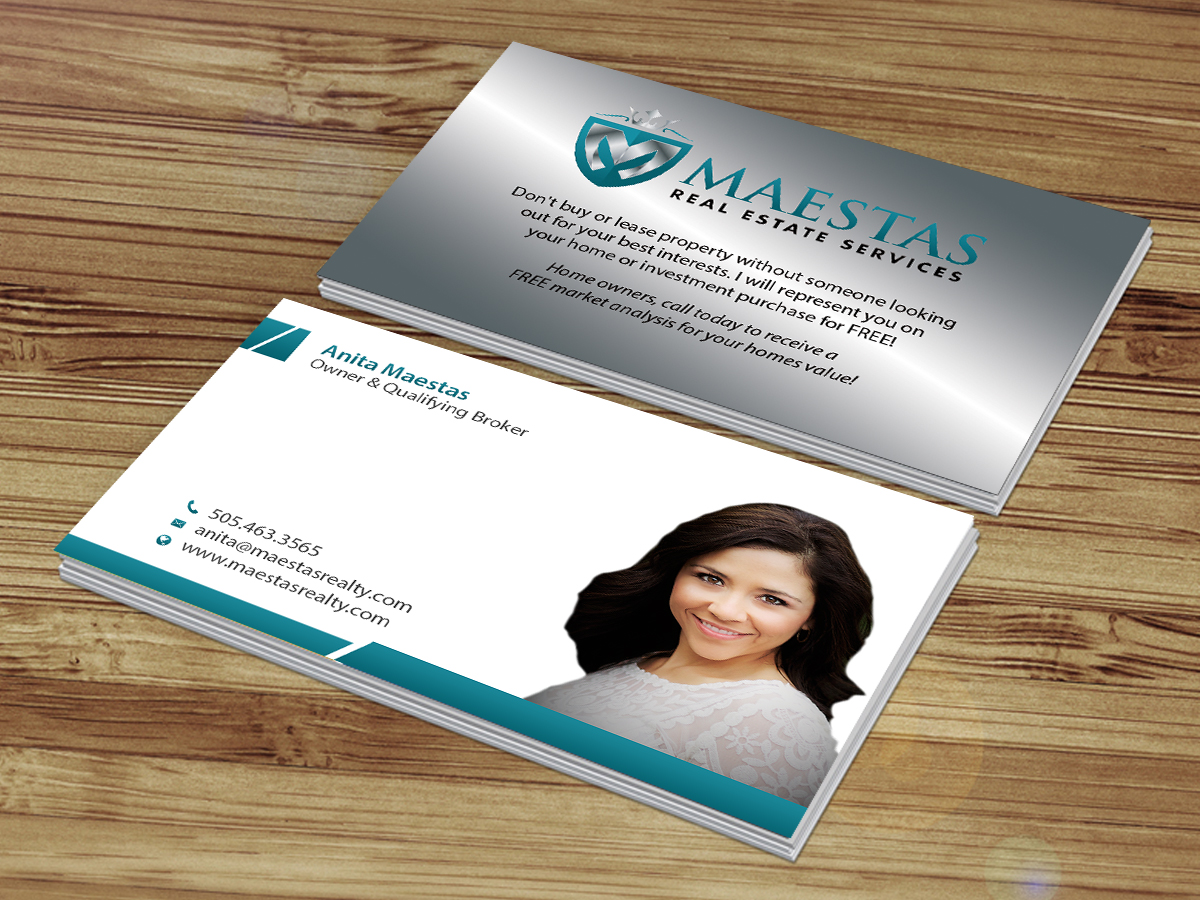 Business Card Design by Creations Box 2015 for Maestas Real Estate Services  | Design #12319990