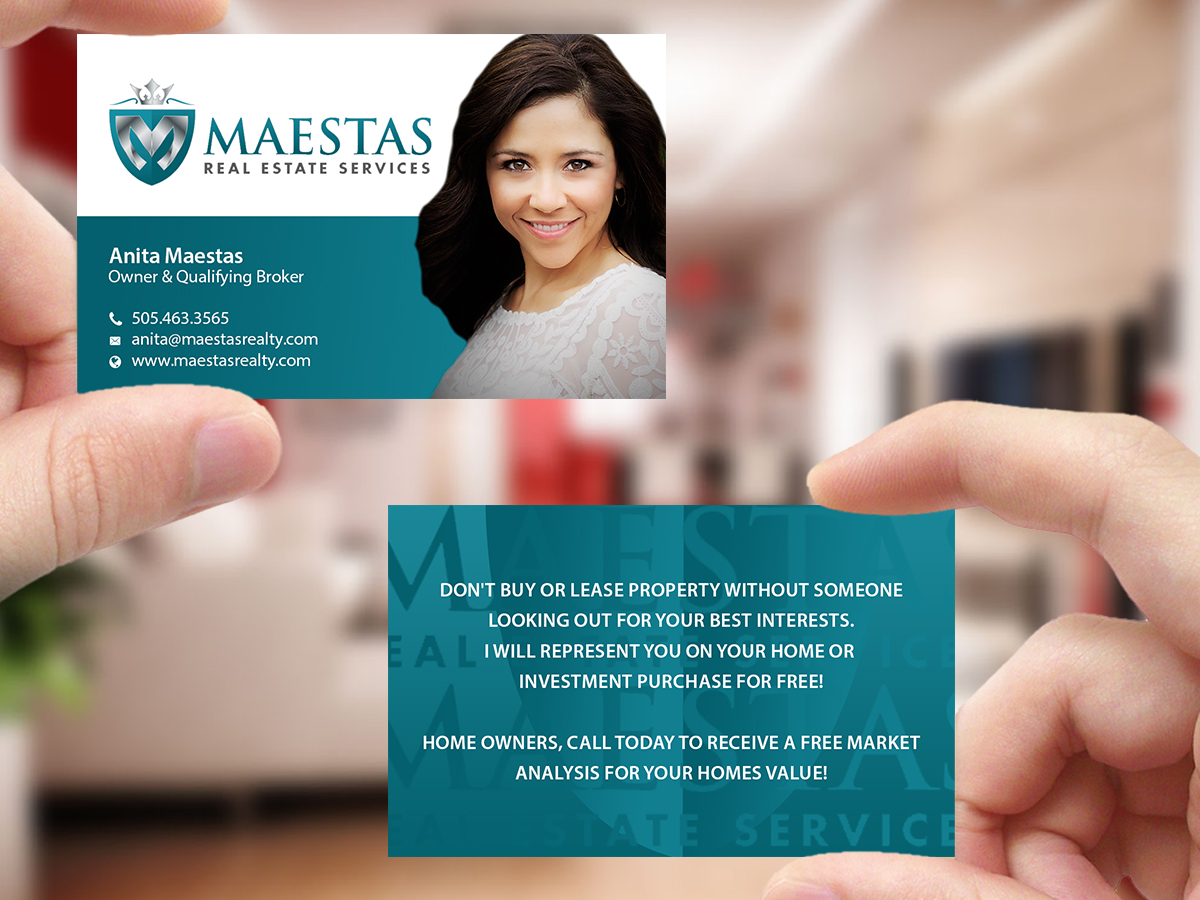 Business Card Design by Creations Box 2015 for Maestas Real Estate Services  | Design #12319999