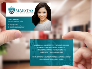 Business Card Design by Creations Box 2015 for Maestas Real Estate Services  | Design: #12319999