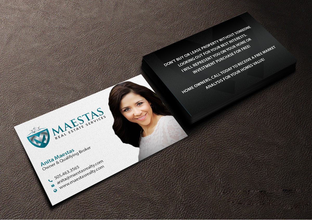 Business Card Design by Creations Box 2015 for Maestas Real Estate Services  | Design #12320001