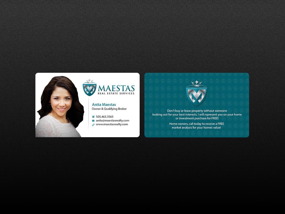 Business Card Design by Creations Box 2015 for Maestas Real Estate Services  | Design #12320067