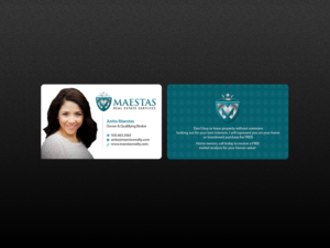 Visitenkarten-Design von Creations Box 2015 für Maestas Real Estate Services  | Design: #12320067