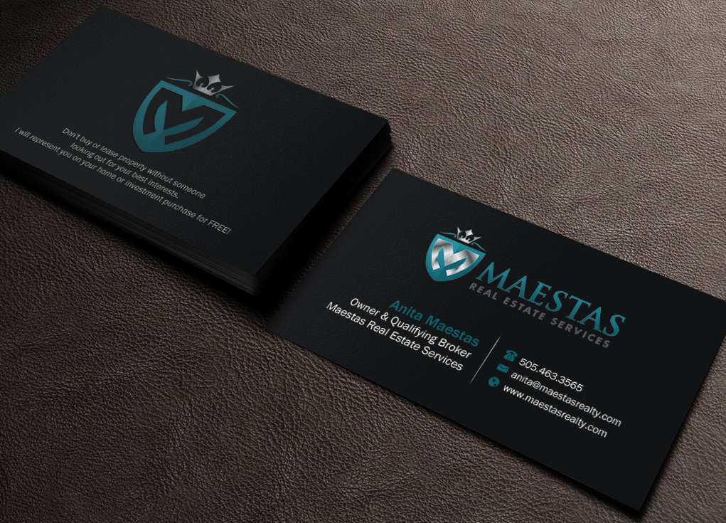 Business Card Design by Brand aid for Maestas Real Estate Services  | Design #12312860