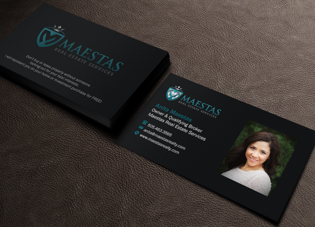 Business Card Design by Brand aid for Maestas Real Estate Services  | Design #12312862