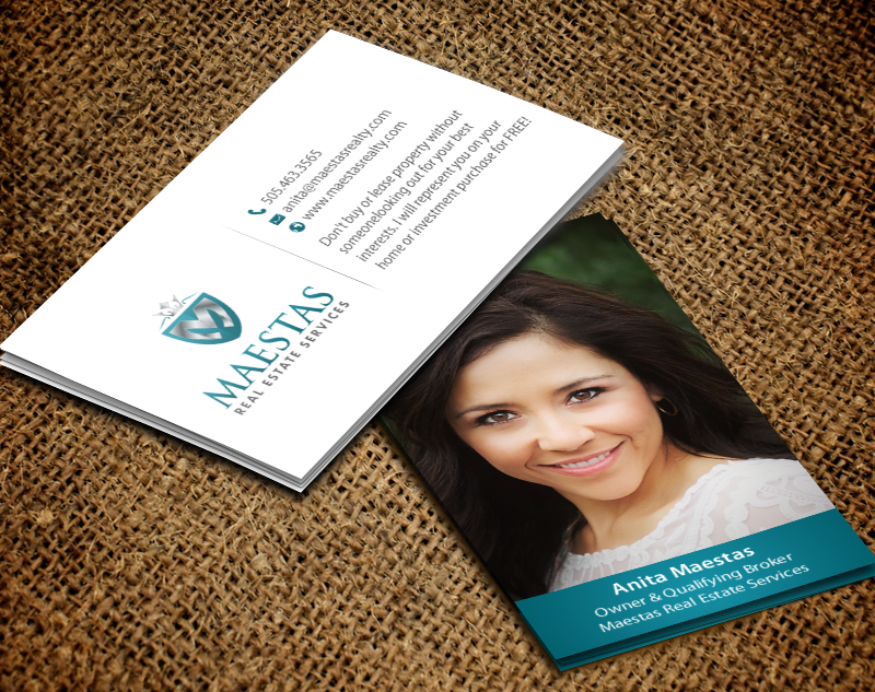 Business Card Design by chandrayaan.creative for Maestas Real Estate Services  | Design #12312689