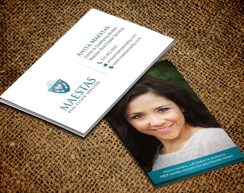 Business Card Design by chandrayaan.creative for Maestas Real Estate Services  | Design #12312690