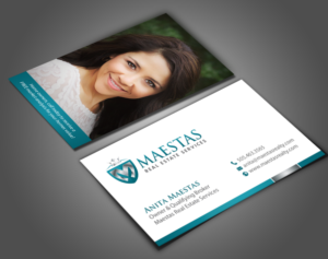 Business Card Design by chandrayaan.creative for Maestas Real Estate Services  | Design: #12312695