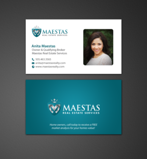 Business Card Design by chandrayaan.creative for Maestas Real Estate Services  | Design: #12312697