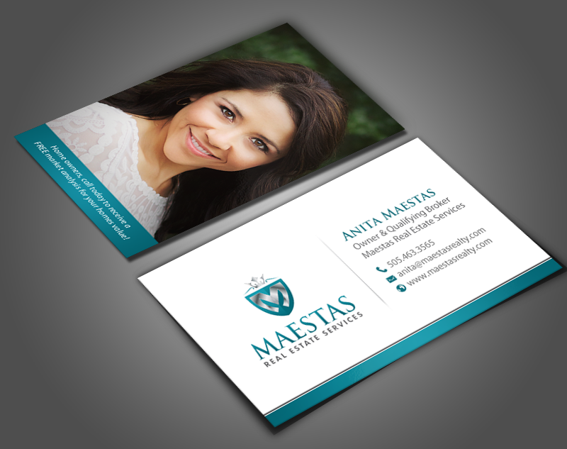 Visitenkarten-Design von chandrayaan.creative für Maestas Real Estate Services  | Design #12312701