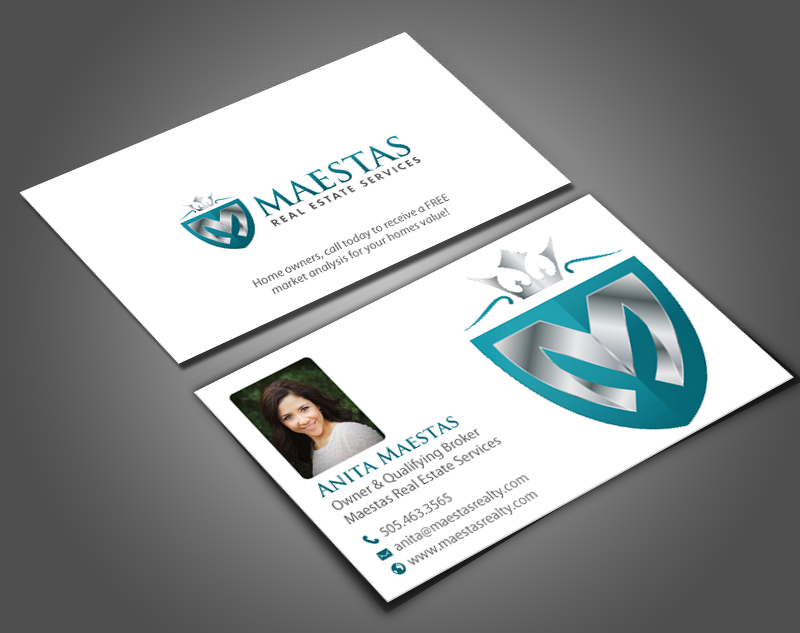 Diseño de Tarjeta de Presentación por chandrayaan.creative para Maestas Real Estate Services  | Diseño #12314905