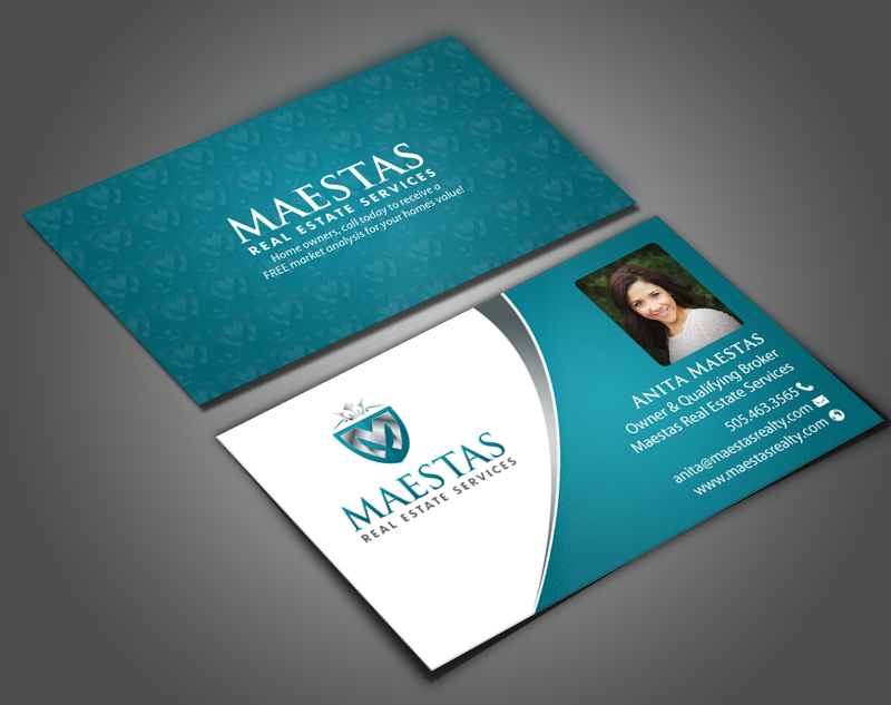Business Card Design by chandrayaan.creative for Maestas Real Estate Services  | Design #12314907