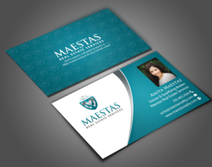 Business Card Design by chandrayaan.creative for Maestas Real Estate Services  | Design: #12314907