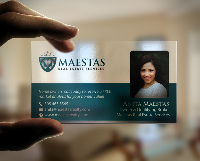 Business Card Design by chandrayaan.creative for Maestas Real Estate Services  | Design #12314908