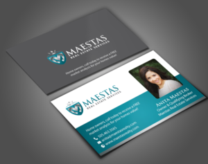 Business Card Design by chandrayaan.creative for Maestas Real Estate Services  | Design: #12314932