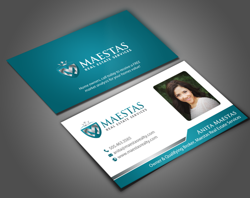 Business Card Design by chandrayaan.creative for Maestas Real Estate Services  | Design #12314935