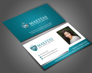 Business Card Design by chandrayaan.creative for Maestas Real Estate Services  | Design: #12314935