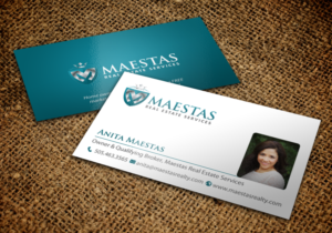 Business Card Design by chandrayaan.creative for Maestas Real Estate Services  | Design: #12314938