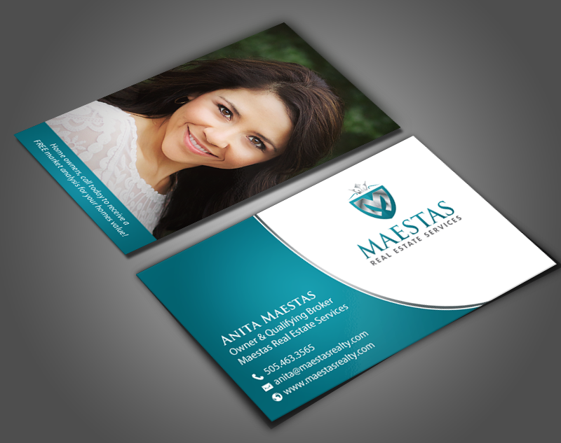 Business Card Design by chandrayaan.creative for Maestas Real Estate Services  | Design #12314940