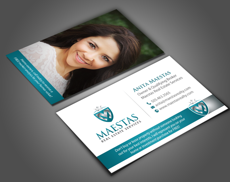 Business Card Design by chandrayaan.creative for Maestas Real Estate Services  | Design #12314943
