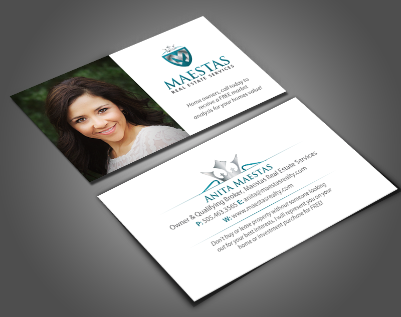 Business Card Design by chandrayaan.creative for Maestas Real Estate Services  | Design #12314945