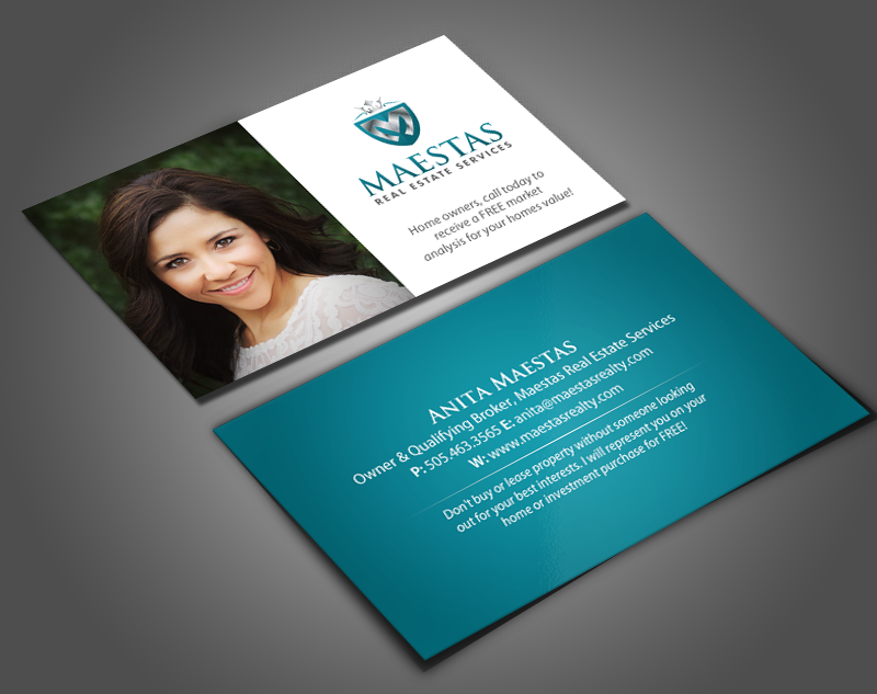 Business Card Design by chandrayaan.creative for Maestas Real Estate Services  | Design #12314946