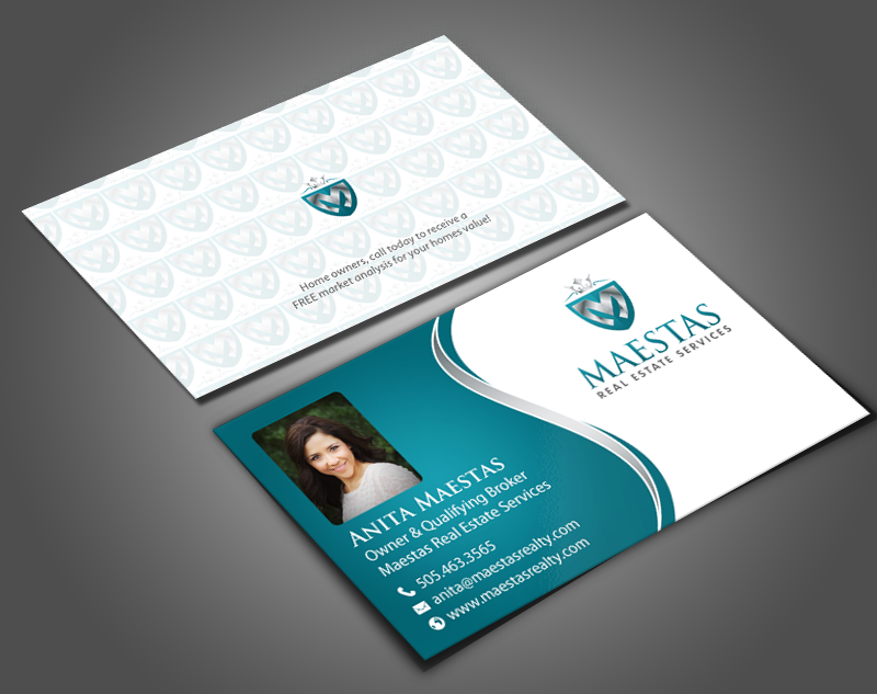 Business Card Design by chandrayaan.creative for Maestas Real Estate Services  | Design #12314947