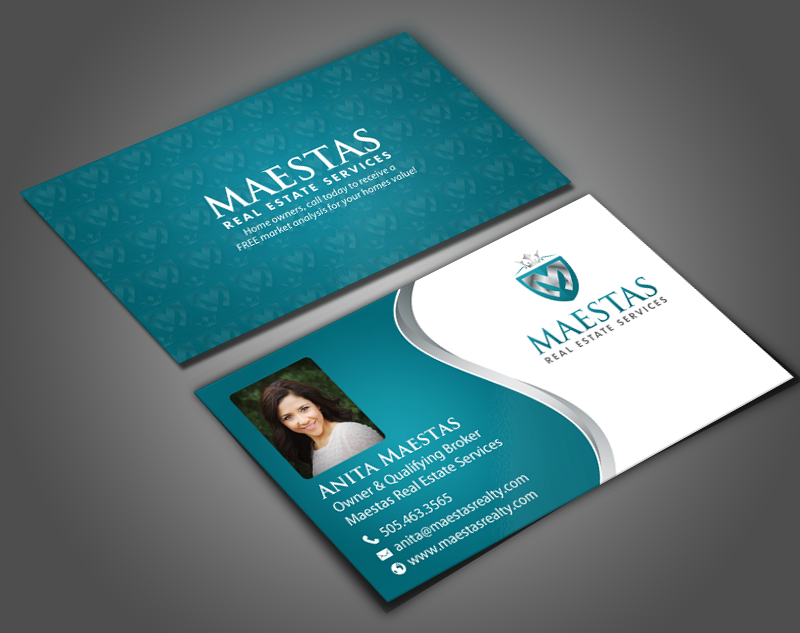 Business Card Design by chandrayaan.creative for Maestas Real Estate Services  | Design #12314949