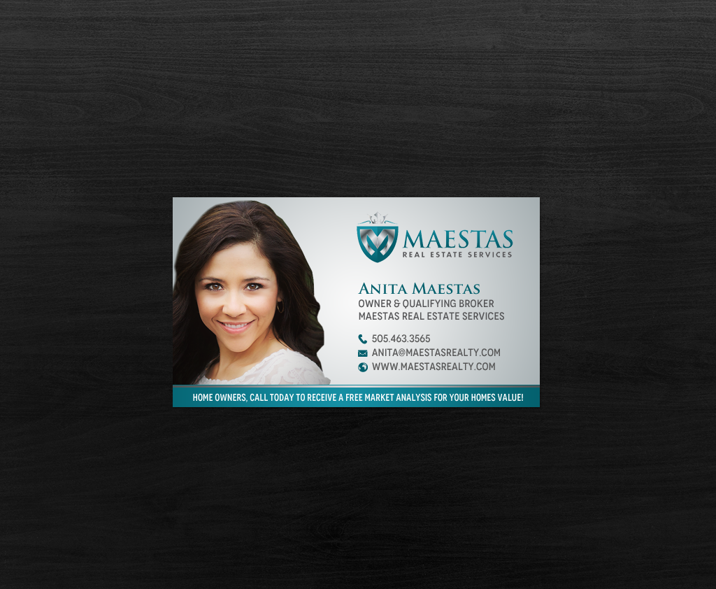 Diseño de Tarjeta de Presentación por chandrayaan.creative para Maestas Real Estate Services  | Diseño #12316438