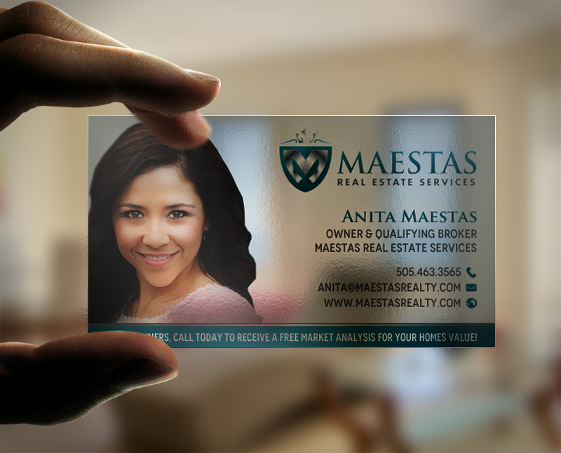 Business Card Design by chandrayaan.creative for Maestas Real Estate Services  | Design #12316440