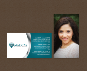 Business Card Design by chandrayaan.creative for Maestas Real Estate Services  | Design: #12316442
