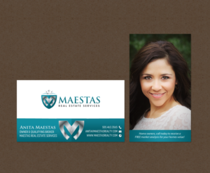 Business Card Design by chandrayaan.creative for Maestas Real Estate Services  | Design: #12316444