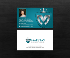 Business Card Design by chandrayaan.creative for Maestas Real Estate Services  | Design: #12316447
