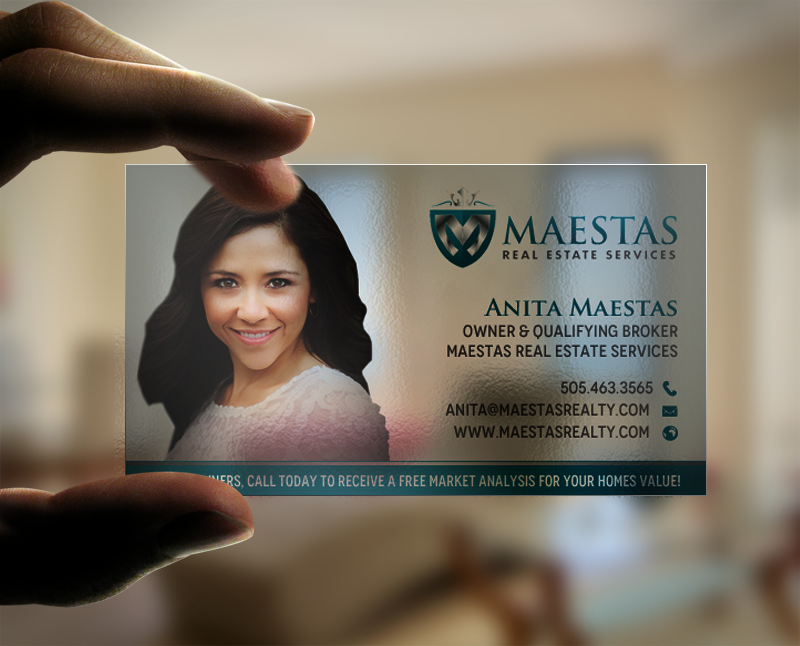 Business Card Design by chandrayaan.creative for Maestas Real Estate Services  | Design #12343365
