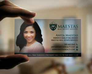 Business Card Design by chandrayaan.creative for Maestas Real Estate Services  | Design: #12347909