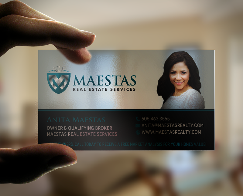 Business Card Design by chandrayaan.creative for Maestas Real Estate Services  | Design #12347911