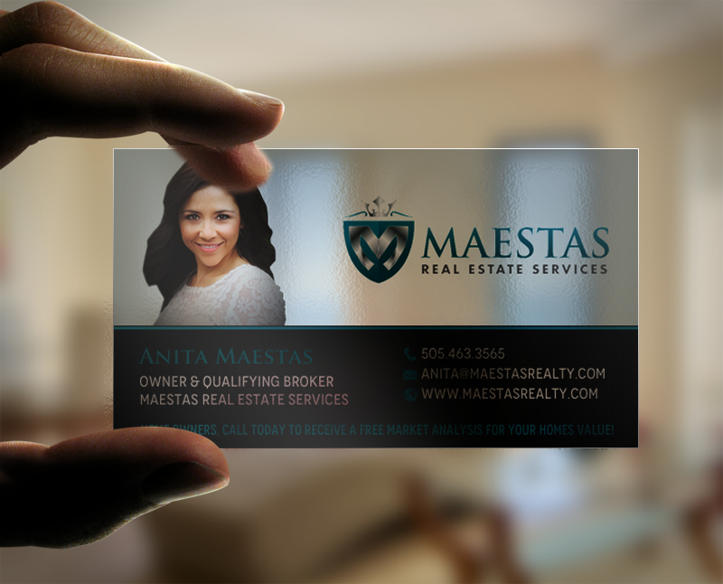 Business Card Design by chandrayaan.creative for Maestas Real Estate Services  | Design #12347912