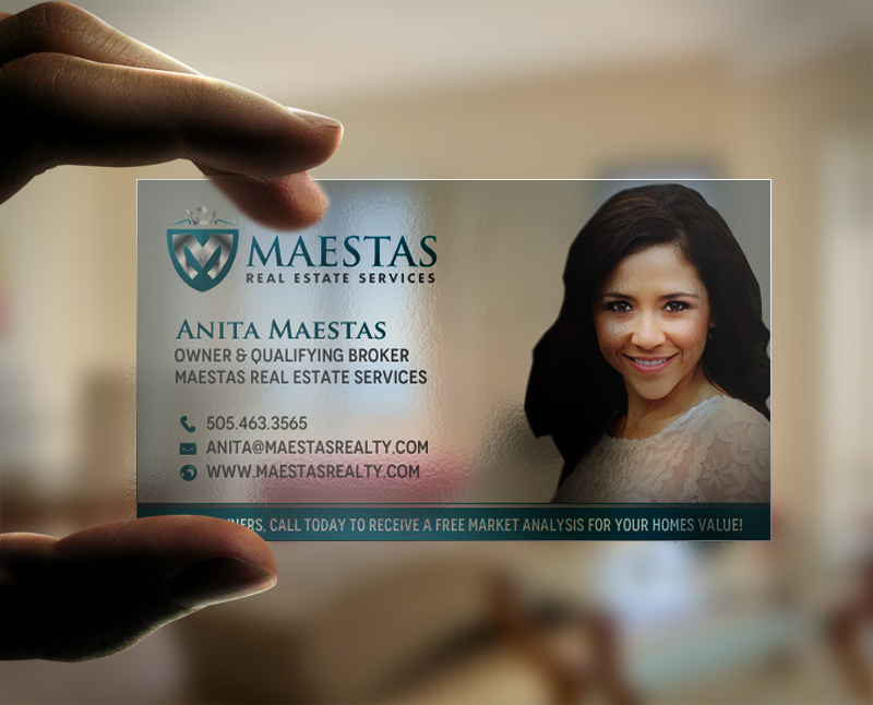 Business Card Design by chandrayaan.creative for Maestas Real Estate Services  | Design #12347971