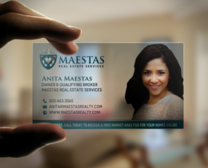 Business Card Design by chandrayaan.creative for Maestas Real Estate Services  | Design: #12347971
